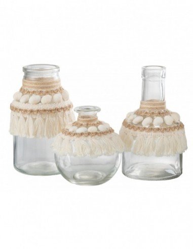 Jarrones de conchas marinas