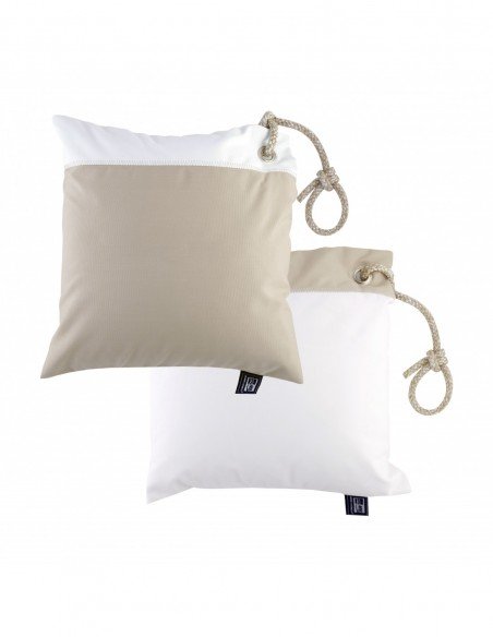 set de cojines beige 