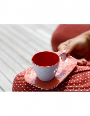 taza para café coral 
