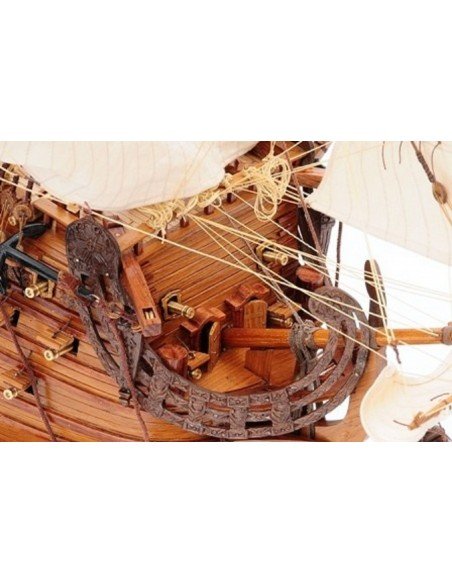 Maqueta de galeón del buque francés le Soleil Royal