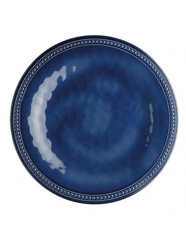 Plato llano melamina azul
