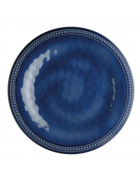 Plato llano melamina azul Plato llano melamina azul