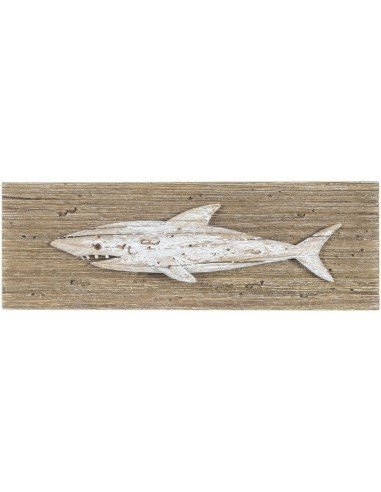 Madera con tiburón para pared
