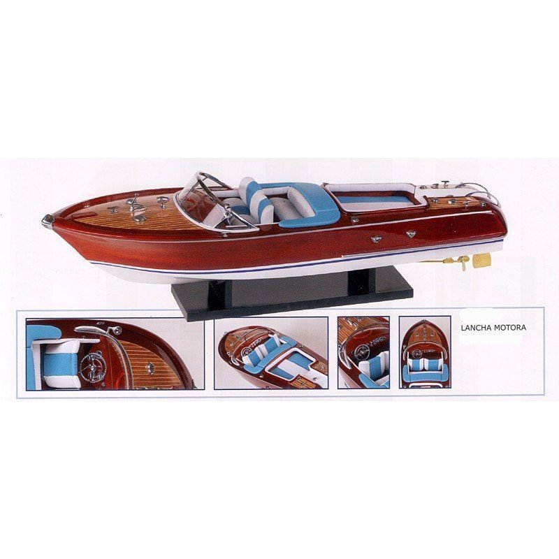 Maqueta naval de lancha motora